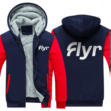 FLYR AIRLINES JACKETS FLEECE SWEATSHIRT
